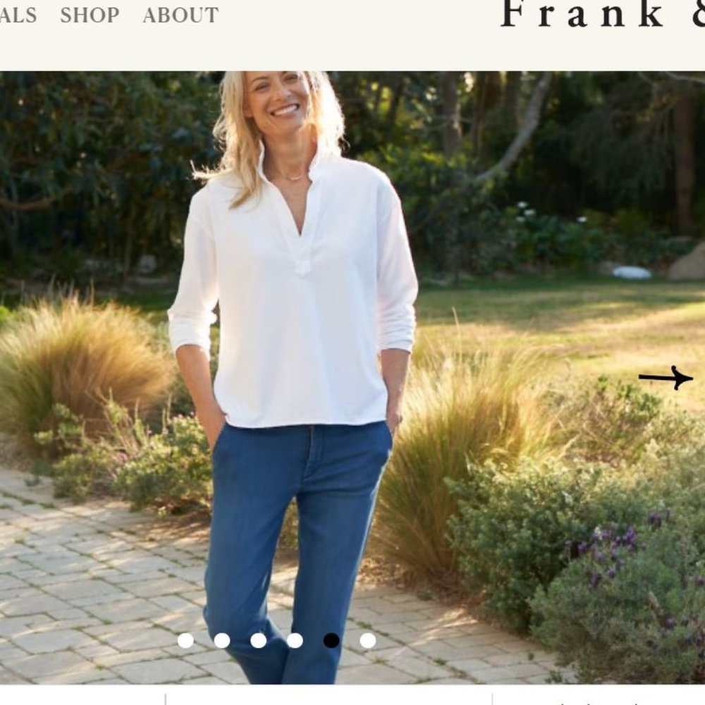 Frank & Eileen Heritage Jersey Popover Henley Top - Picture 5 of 16